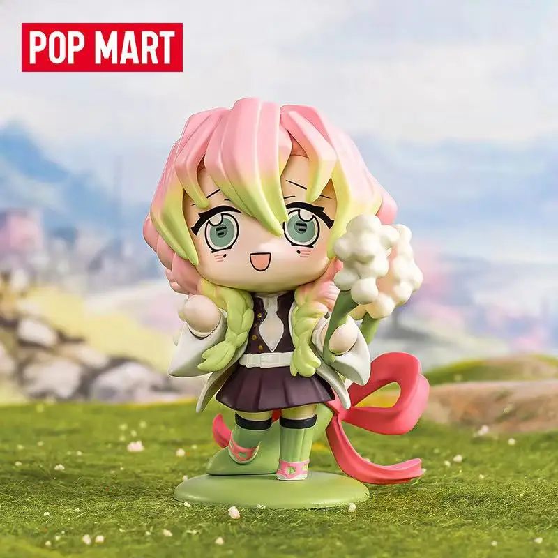 POP MART Ghost Killing Blade Birth Flower Series Blind Box Kawaii Doll Action Figure Toys Collectible Figurine Model Mystery Box