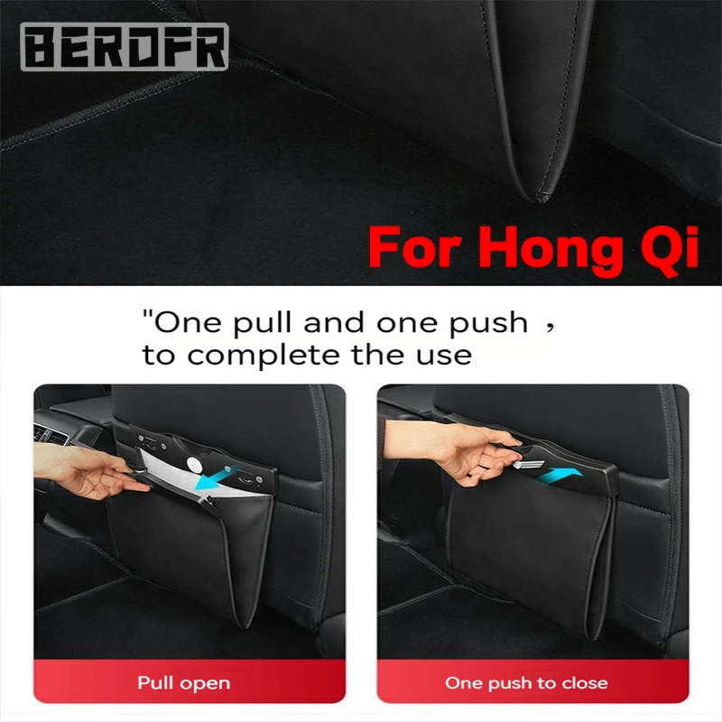Special garbage bag for car rear seats leather storage bag For Hong Qi H5 H9 HS5 E-QM5 L5 L9