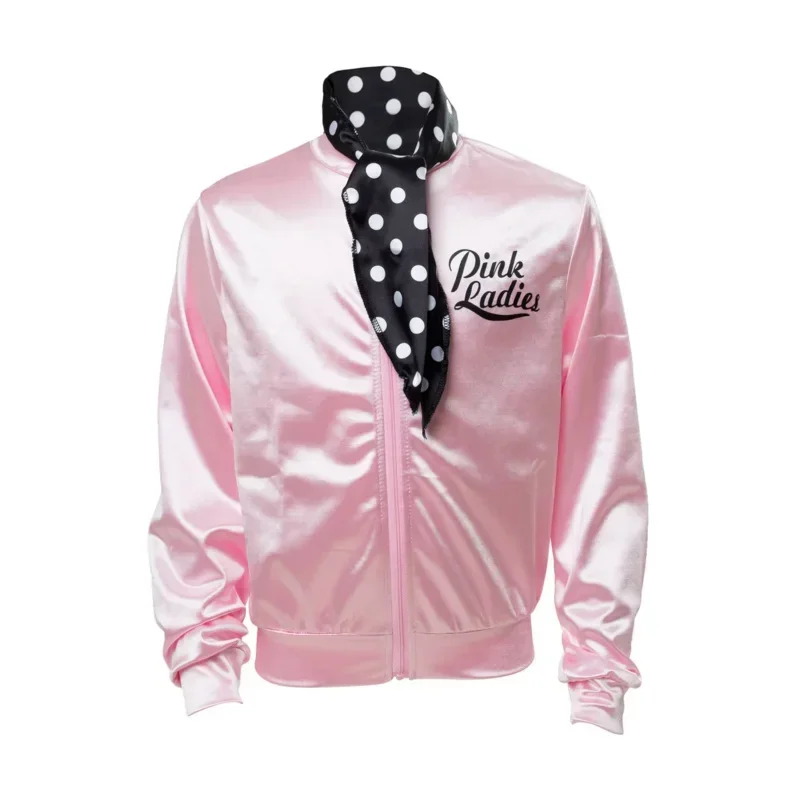 

Grease Cosplay Costume The Pink Ladies Gang Girl Women Jacket Kids Retro Fancy Cheerleader Jacket Halloween Carnival Party Cloth