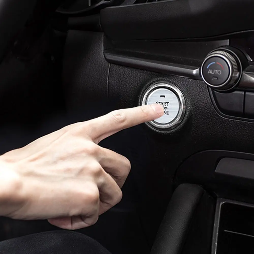 Ignition Engine Start Push Button Cover Sticker Trim For Mazda 3  For Axela CX-30