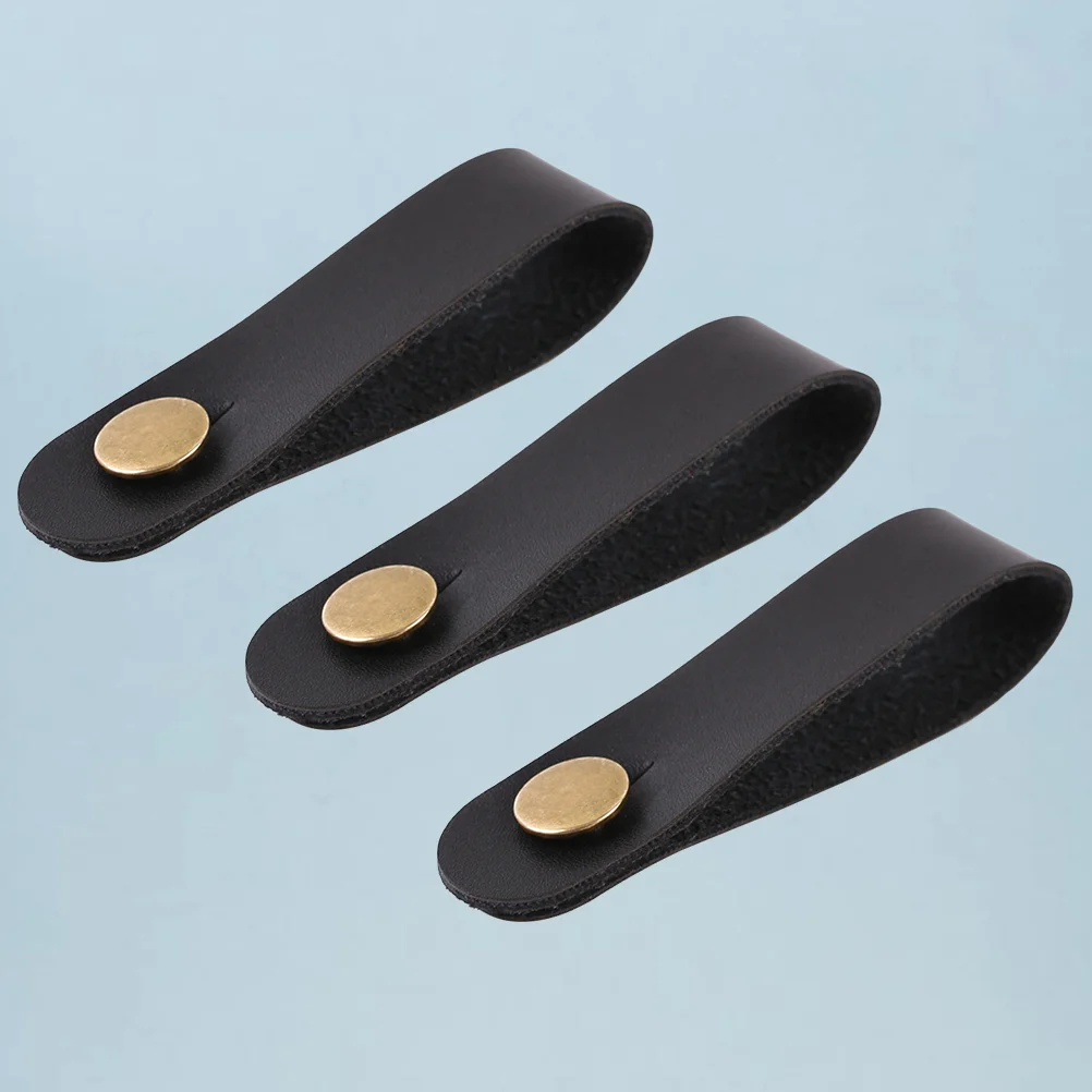 

3Pcs Guitar Neck Strap Head Belt Holder Button Safe Lock Ukulele Bass Folk Acoustic Electric Guitar Accessories (Black)