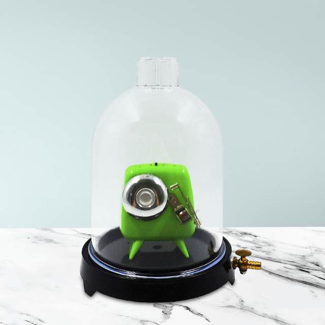 Vacuum Bell Jar Set Glass Vacuum Hood Glassware Lab Vacuum Hood Transparent Scientific Experimental for Classroom Laboratory