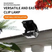 Nouveau 2/1 pièces Clip sur les lumières solaires extérieures étanche 58 LED détection de mouvement USB charge lampe de clôture pour jardin cour Patio 4