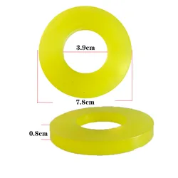 Durable Rubber Lift Jack Stand Pad - Slotted Frame Adapter & Disk Protector Tool (Shock absorber)