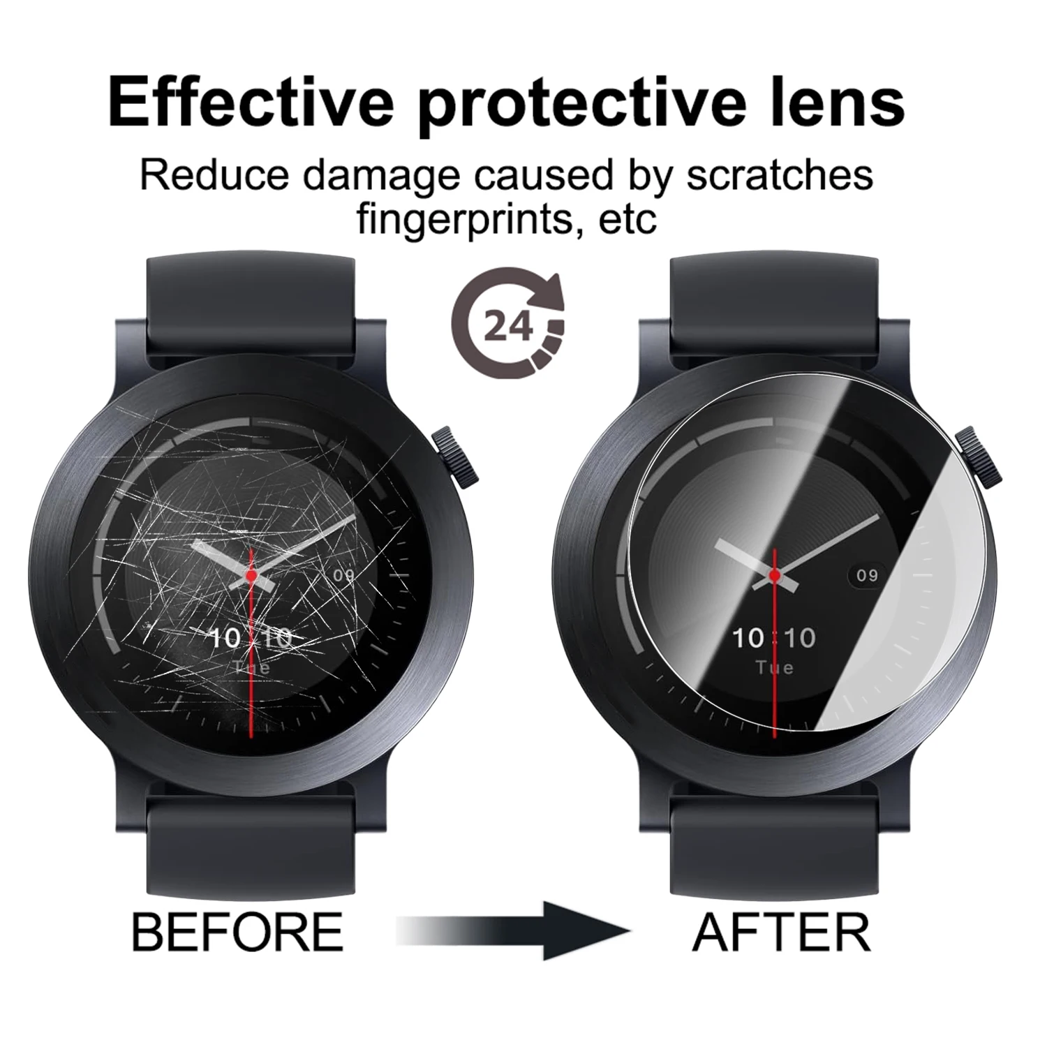 Premium Screen Protector for CMF Watch 3 Pro - 9H Hardness Tempered Glass Film (1-5 Pack)