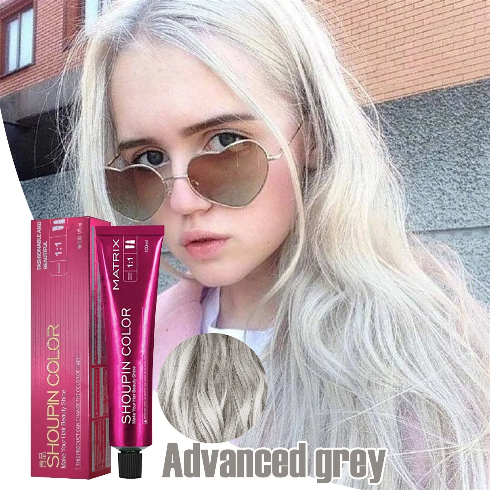 Hair coloring shampoo micro tide color single hair blue and black color hair shampoo
