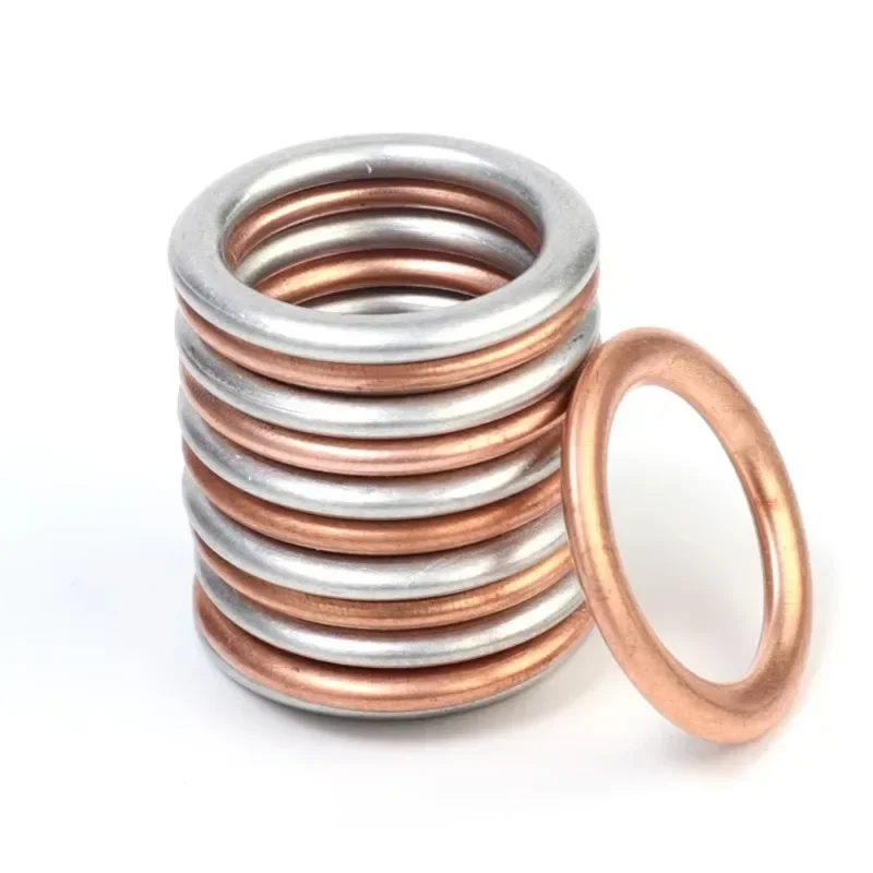 Volkswagen Audi Car Engine Oil Pan Oil Drain Screw Gasket Aluminium / Copper Seals Transmission Drain Plug Washer oil drain plug gasket oil drain plug seal washer sealing washers