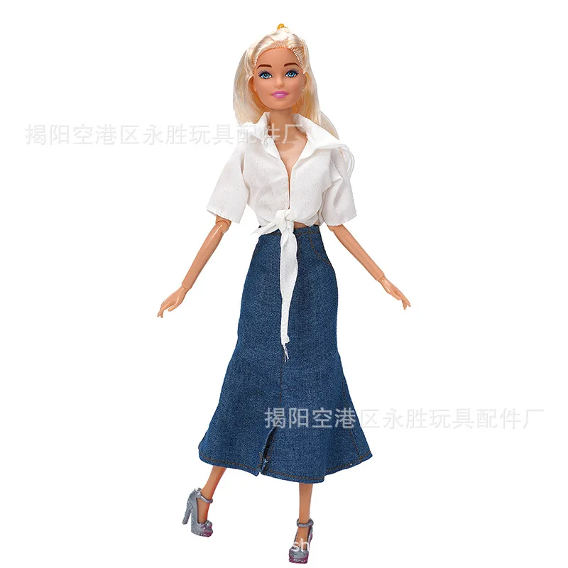 Nueva ropa para muñeca caliente adecuada para muñeca Barbie de 30cm, accesorios para muñeca BJD, juguete para muñeca con bisagra DIY para niña