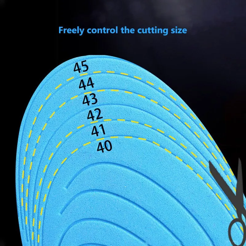1 Pairs 7D Orthopedic Insoles Feet Basketball Military Training Sports Insole Odorless Breathable Sweat Absorbent Casual Shoe
