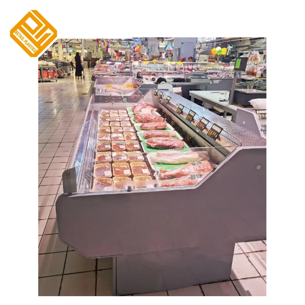 Supermarket Fresh Meat Display Refrigerator Deli Freezer Seafood Fish Counter Display Chiller Cabinet - Image 5