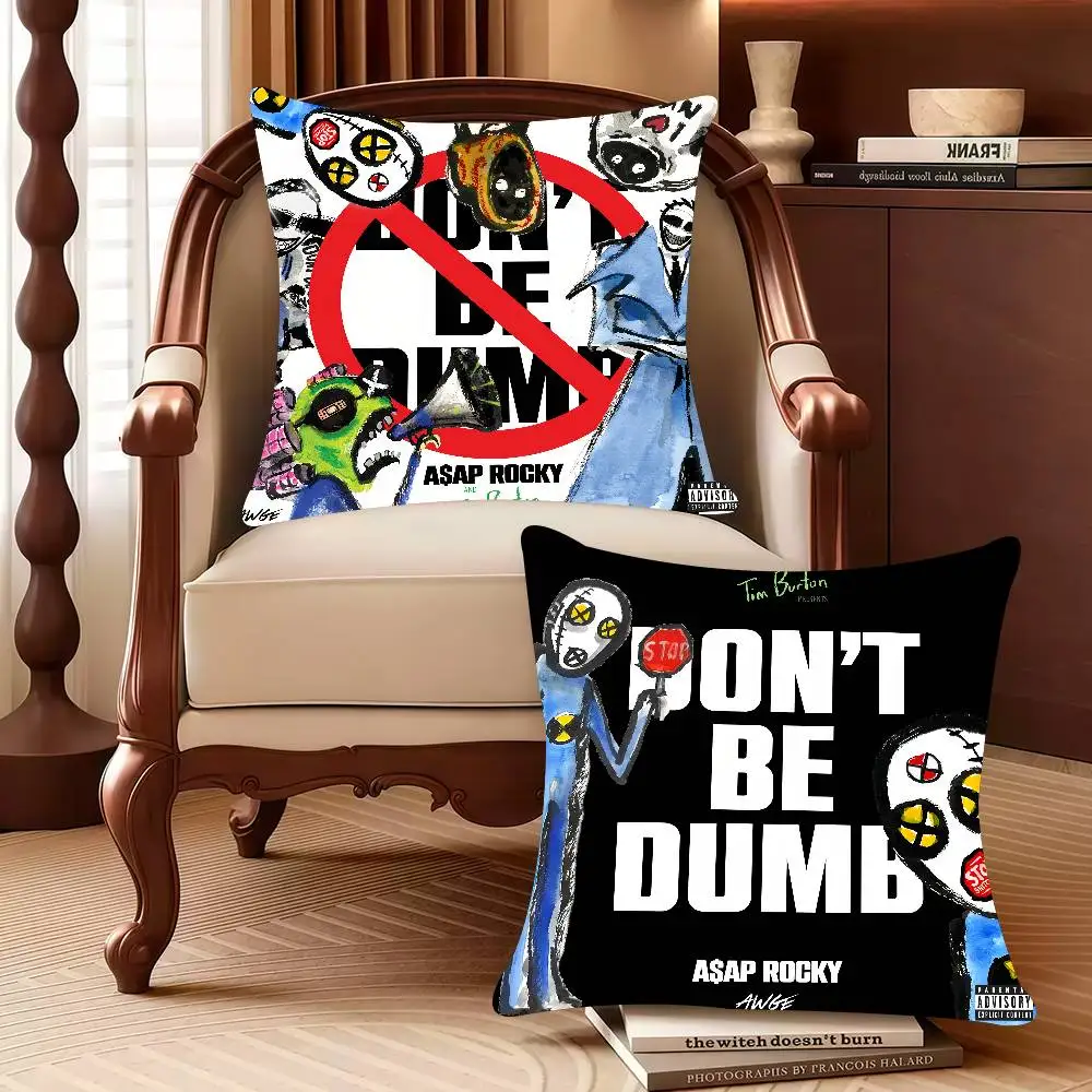 A-Asap R-Rocky Dont Be Dumb 베개 커버 장식 보호 커버 소파 거..