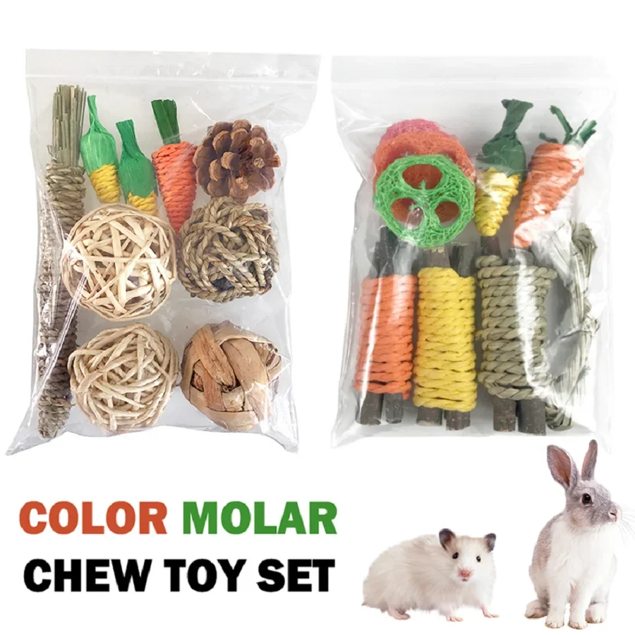 Pet Rabbit Guinea Pig Dragon Cat Fun Toy Hamster Rabbit Tooth Grinding Set Pet Tooth Grinding Snacks pet tooth grinding snacks pet chew toys pet teeth grinding stone pet toys pet teeth grinding toy hamster toy