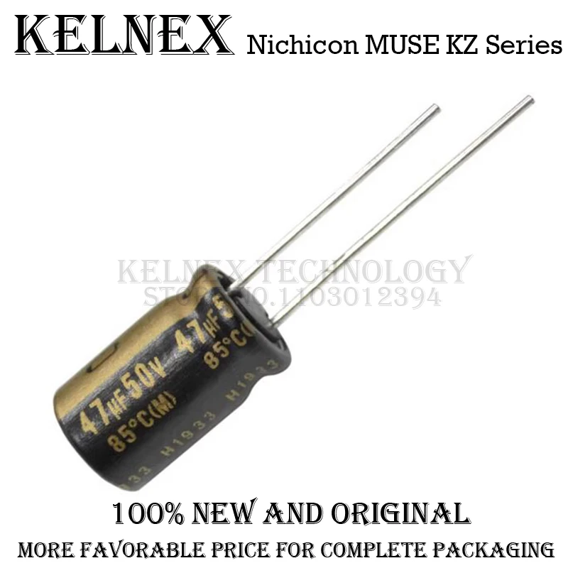 10pcs New Nichicon MUSE KZ Series 25V 50V 100V 10UF 22UF 33UF 47UF ...