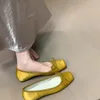 2025Breathable Silk Ballerinas Ballet Flats Women Summer Autumn Slip On Loafers Square Toe Bowknot Flat Casual Shoes 3