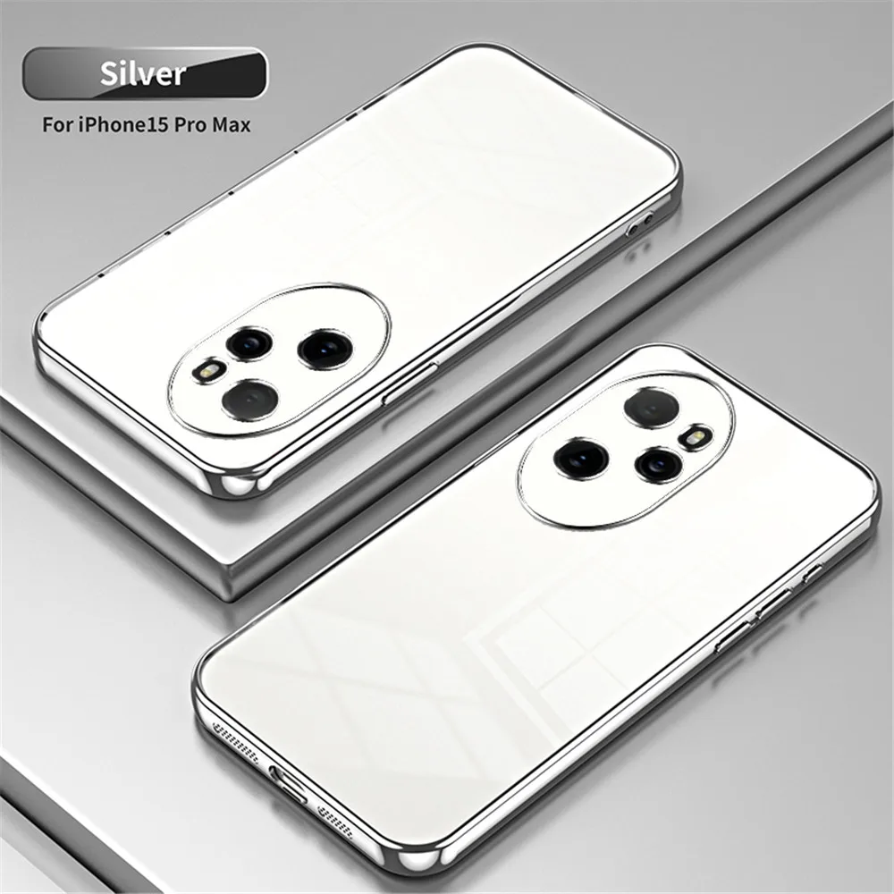 Shockproof Transparent Plating Clear Phone Case