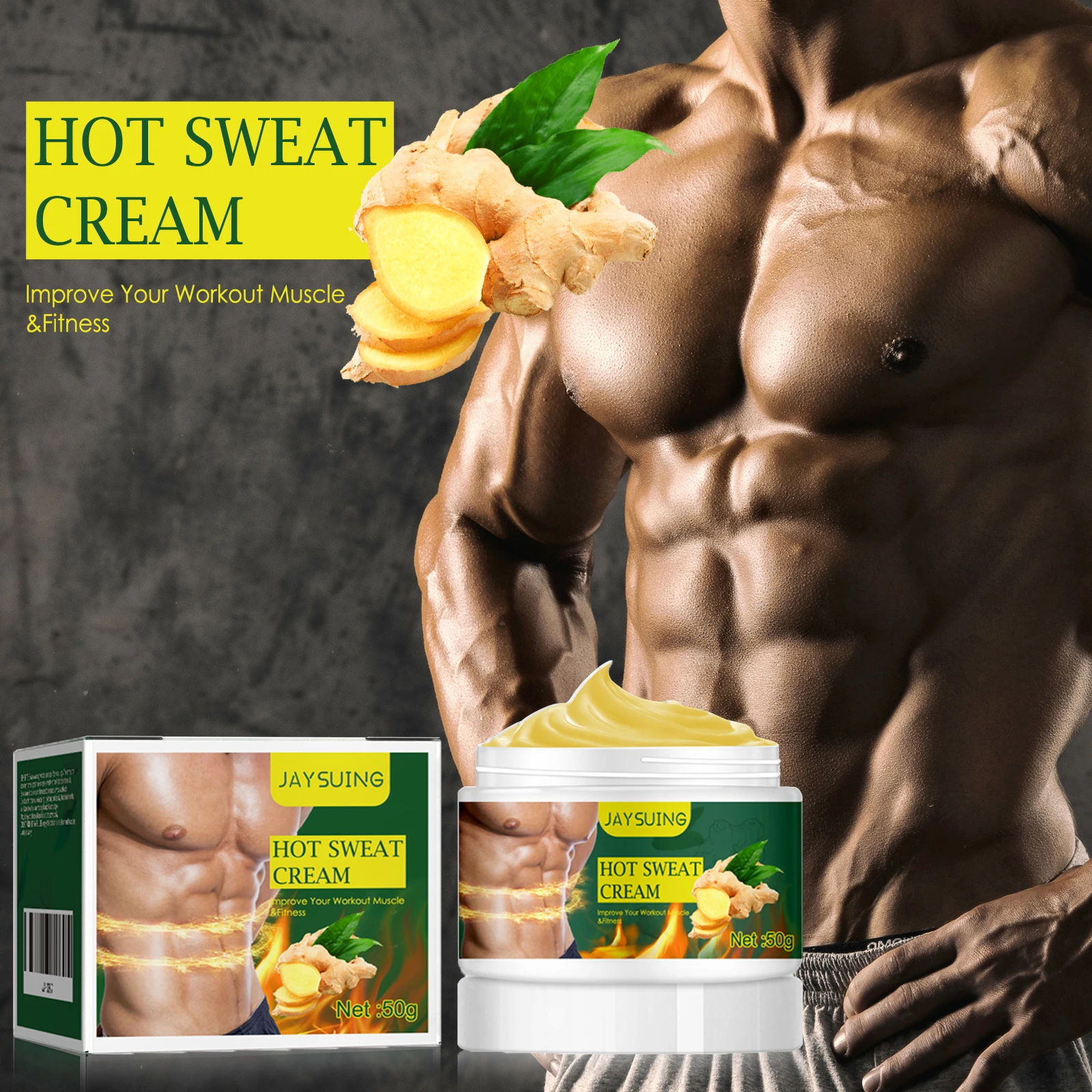 Crème de Massage pour hommes, pour soins du corps, Sensation chauffante, récupération post-entraînement, hydratante, raffermissante pour la peau, Routine Non grasse, 50g 1 Crème de Massage pour hommes, pour soins du corps, Sensation chauffante, récupération post-entraînement, hydratante, raffermissante pour la peau, Routine Non grasse, 50g 1