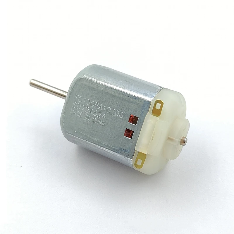 Moteur électrique Mabuchi FC-130RA-10300 12V 18000 tr/min pour drone, vue arrière avec axe de 2mm