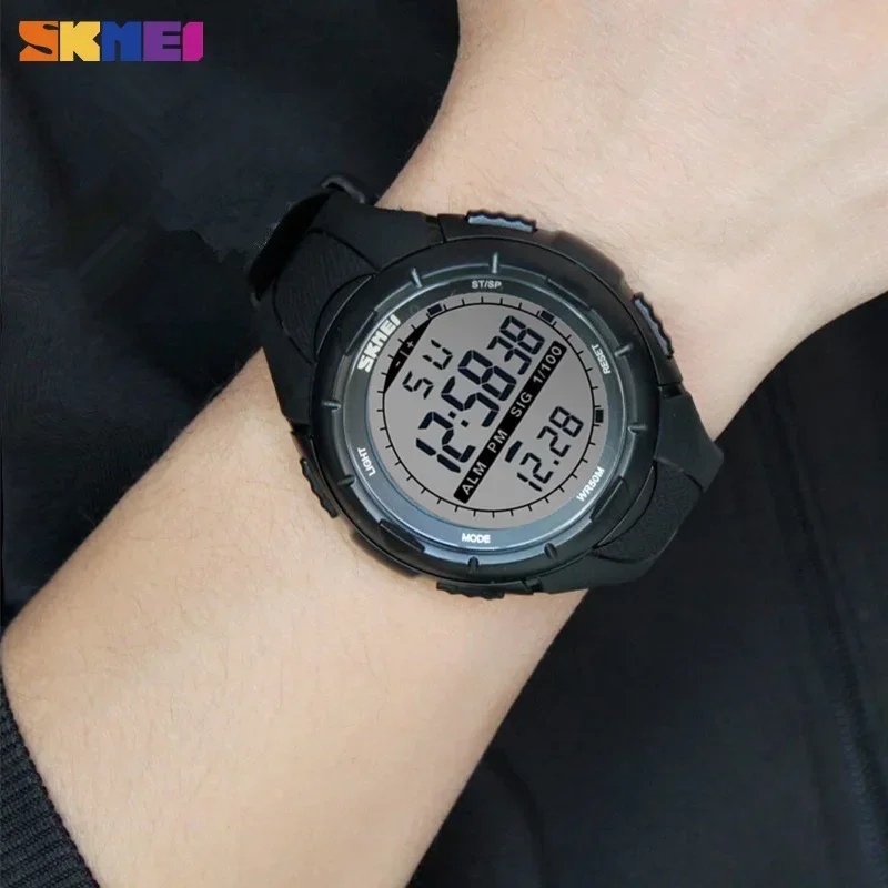 SKMEI 1025 Waterproof Digital Wristwatches for Men Sports Countdown Mens Electronic Shockproof Watch Military Clock Reloj Hombre 5