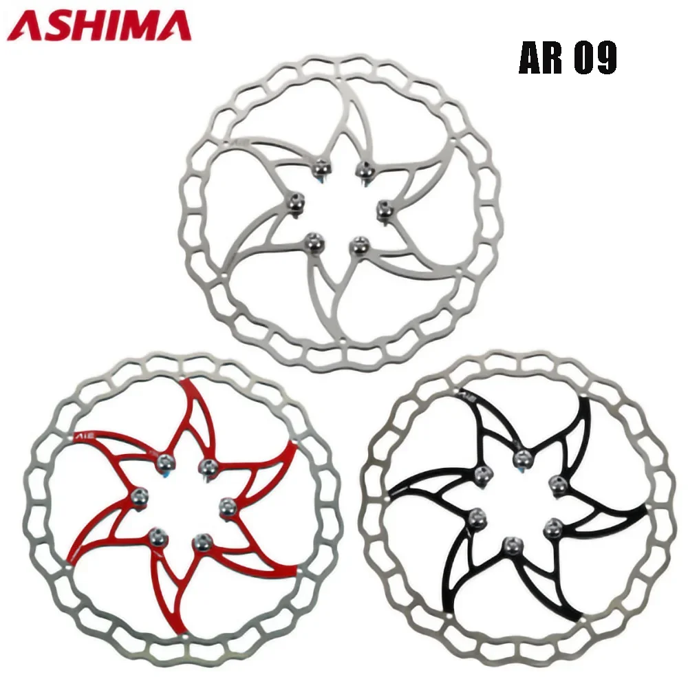 NEW ASHIMA ARO 09 DISC BRAKE MTB MOUNTAIN ROAD BIKE ROTOR Stainless Super Light 140MM 160MM 180MM 203mm 6 Bolts Rotor