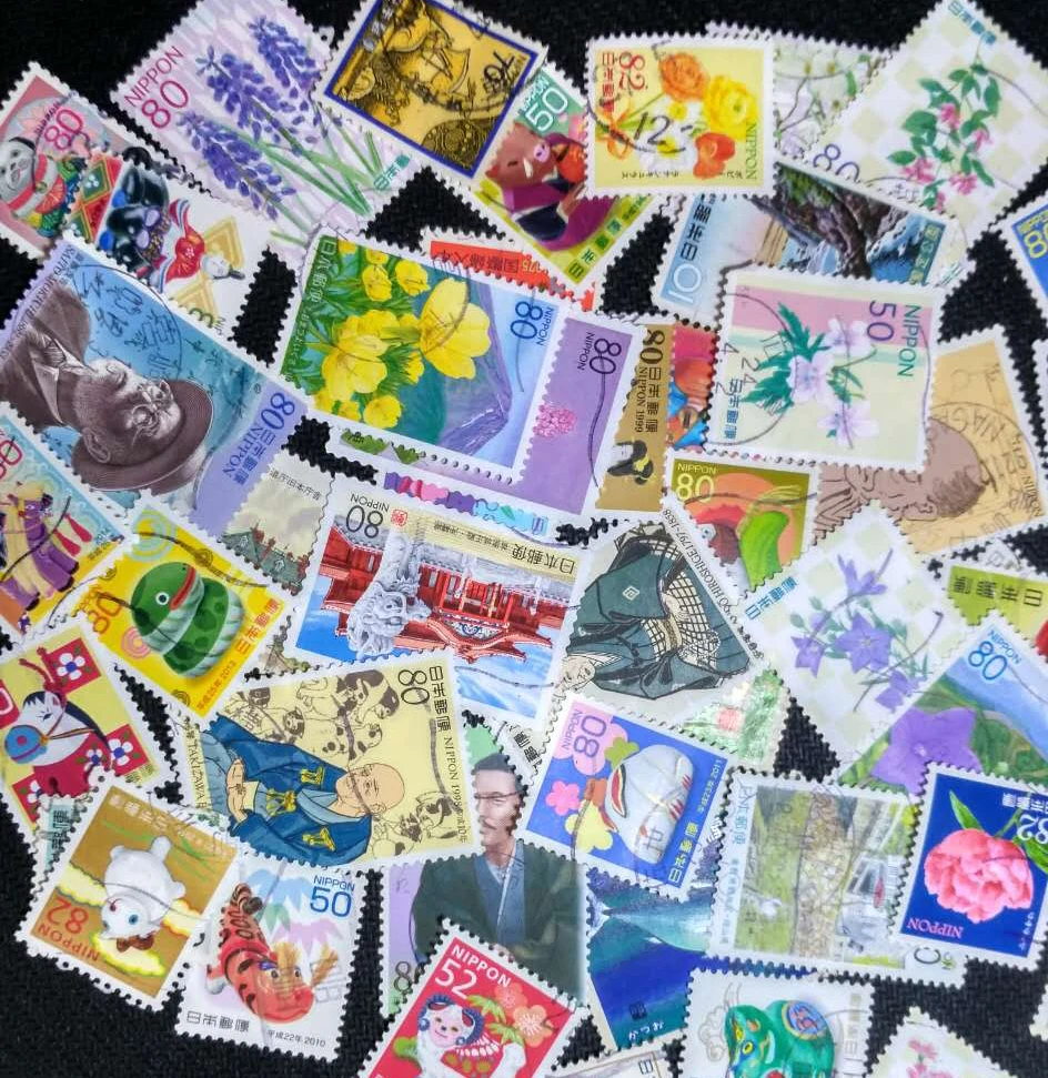 Japanese Postage Stamps 10/50/100 PCS/lot For Collection