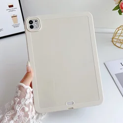 Versatile Silicone Tablet Case for iPad - Sleek and Protective Cover (Beige)