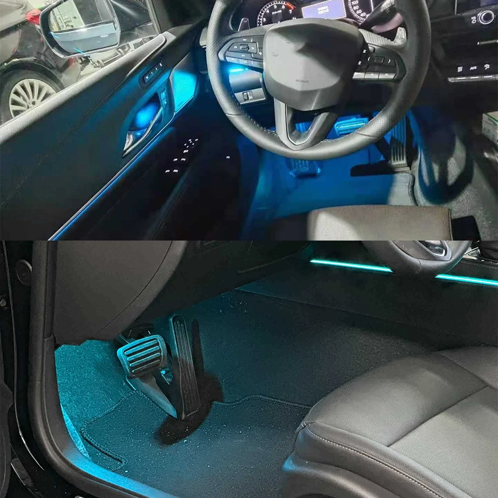 

Для Cadillac CT4 CT5 CT6, атмосферная лампа, интерьер, подсветка RGB, декоративная полоса Cadillac, настроенная атмосферная лампа