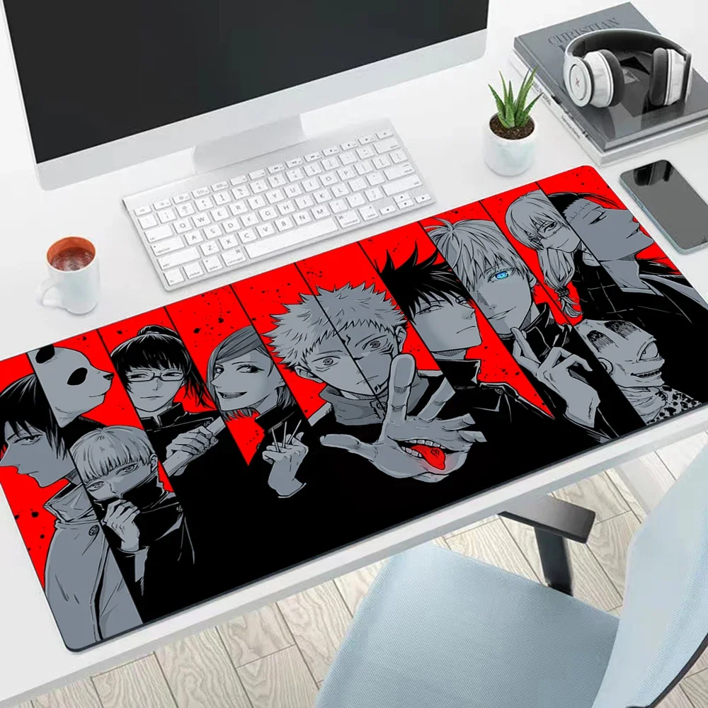 

Большой коврик для мыши с аниме juютсу Kaisen Satoru Gojo, компьютерные игровые коврики для мыши, коврики для клавиатуры, офисный резиновый противоскользящий коврик для мыши, мыши