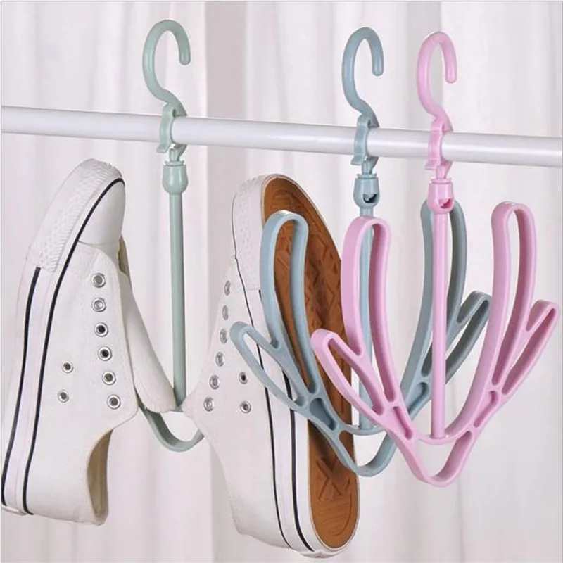 Shoe Rack Stand Hanger Wardrobe Organizer Drying Rack Shoe Hook