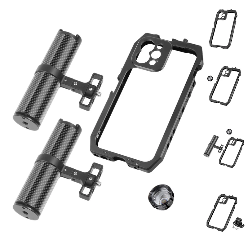 Phone Cage,Smartphone Video Rig Mobile Cage For Iphone 12/ 12 Pro Phone