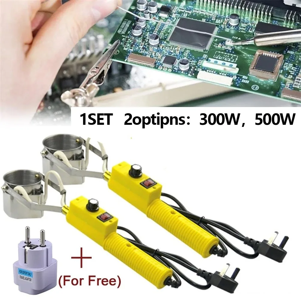 300W/500W Temp Control Portable Tin Melting Furnace Control Desoldering Bath Tool Adjustable Handheld Solder Pot Tin Melting 3