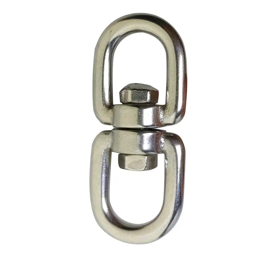 6mm316StainlessSteelBoatAnchorSwivelEyeEyeDoubleEndedSwivel