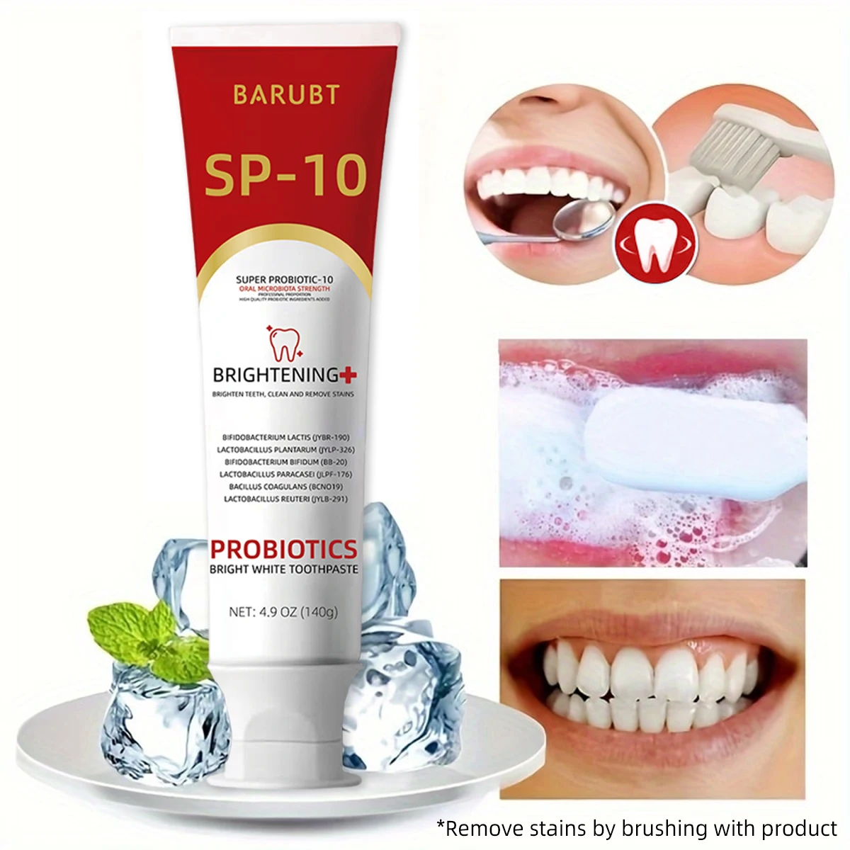 Teeth Health Product Cross -border summer explosion BarUBT probiotic tooth care toothpaste care toothpaste
