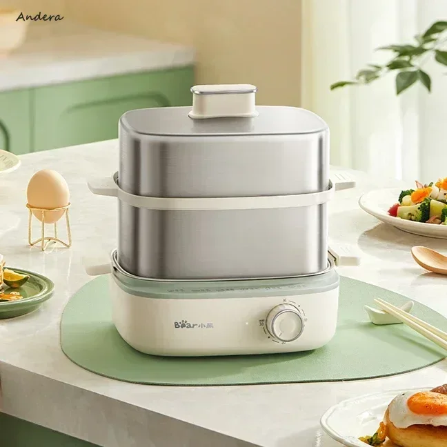 Household Automatic Power Off Steamed Egg Machine - Square Timer, Small Steamer, Egg Cooker, Your Perfect Breakfast Machine 2