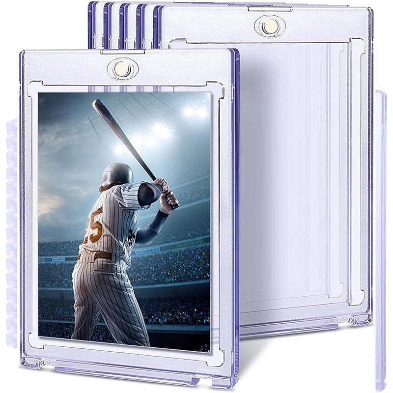 5/10Pcs 35PT Hard Magnetic Card Holder for Kpop Idol Photo Cards Protector Sports Trading Card Holders Sleeves Display Case