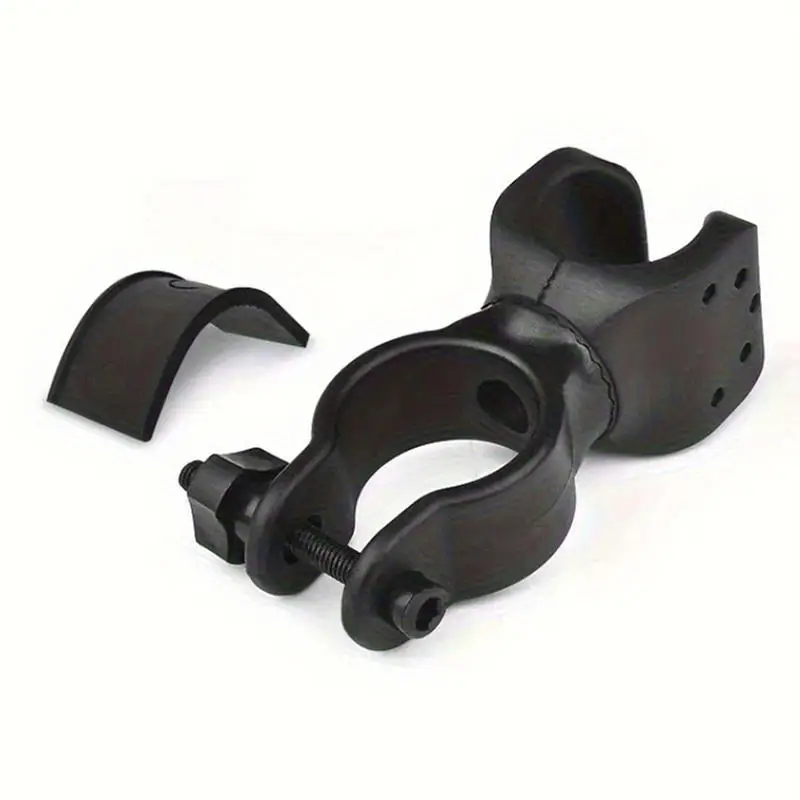 2/4pcs U-shaped 2nd Generation 360 Degree Rotating Bike Clip Bicycle Stand ABS Plastic Light Clip Flashlight Light Holder