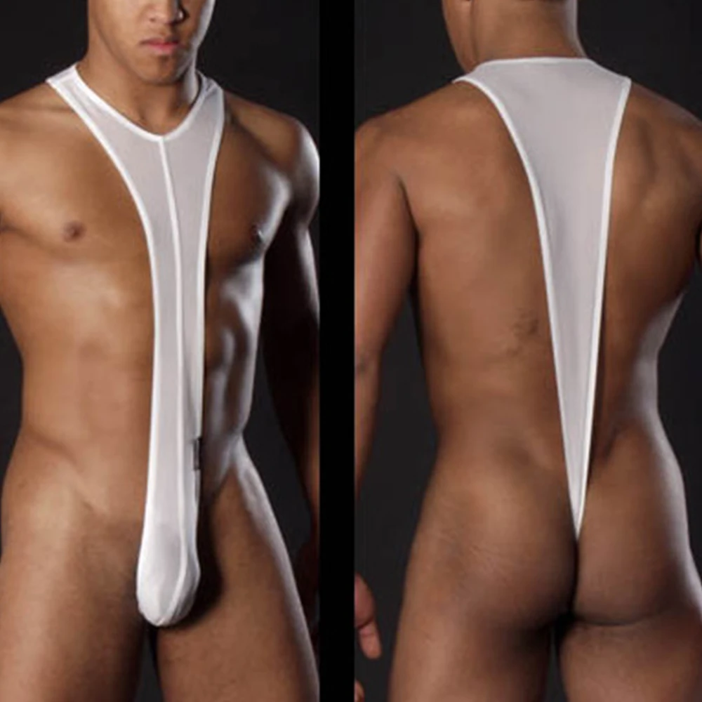 Men Underwear Gay Men Backless Bodysuit Lingerie Jumpsuit Tank Top Erotic Solid Breathable