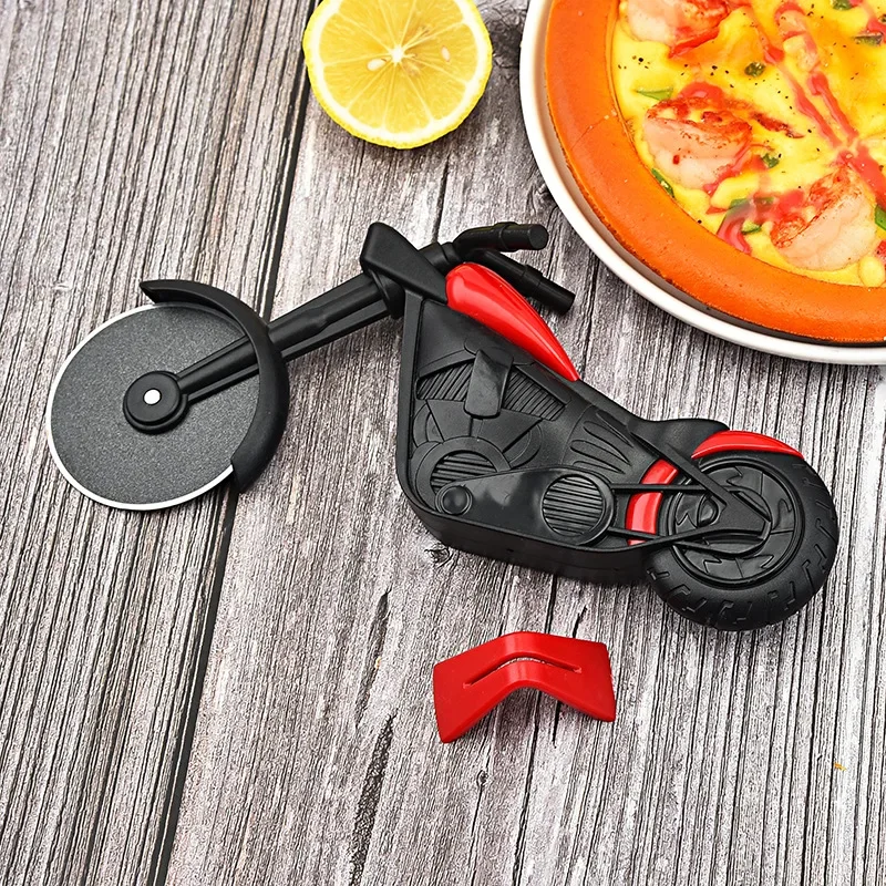 Stainless Steel Pizza Cutter Single Wheel Cut Tools Pizza Chopper Slicer Kitchen Gadget Household Cake Cutter Knives