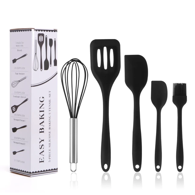 5-Piece Utensil Set, Black