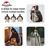 Naturehike New Autumn Spring Sleeping Bag Waterproof Hooded Cloak Oversize Coat Multifunctional Thermal Accessories 2 in 1 2