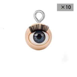 Chilling Blue Eyeball Doll Accessories for DIY Crafts and Jewelry (Blue eyes with holes)