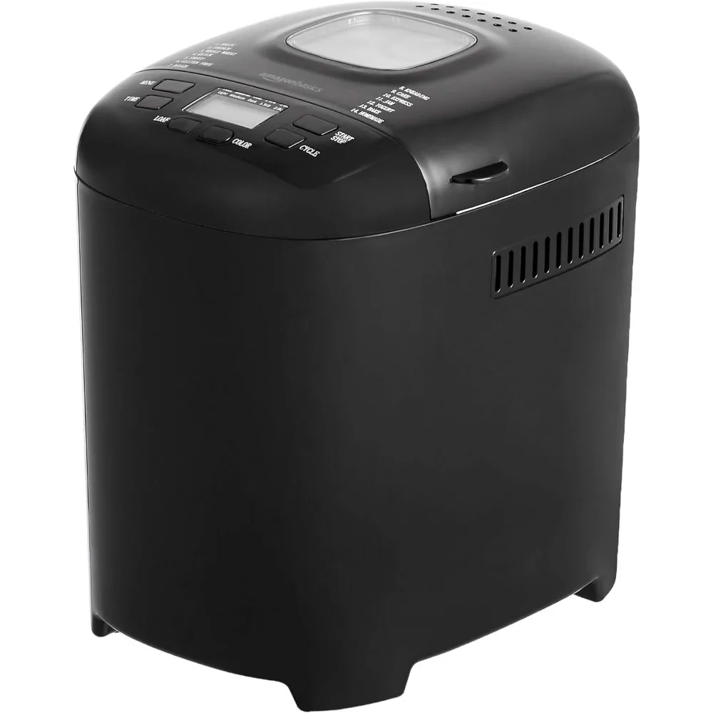 

2 Pound Non-Stick Bread Making Machine, Black