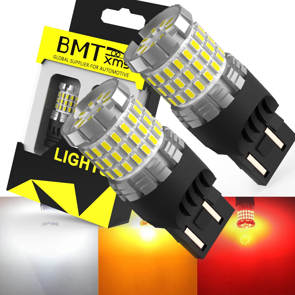 

BMTxms 2 шт. Canbus T20 7443 7444 7440 W21/5W W21W светодиодный авто Замена заднего хода DRL тормоз задний фонарь для парковки