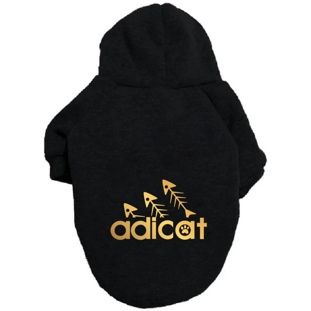 fashion cat cool clothes autumn winter puppy kitty golden letter printed  hoodies accesorios kitten clothes jumper designer 6