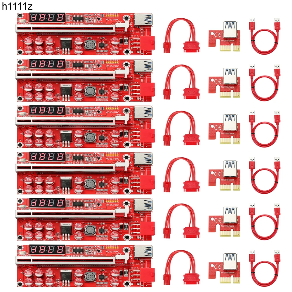 6 шт. кабель-переходник V013 Pro PCIE для видеокарты | Компьютеры и офис