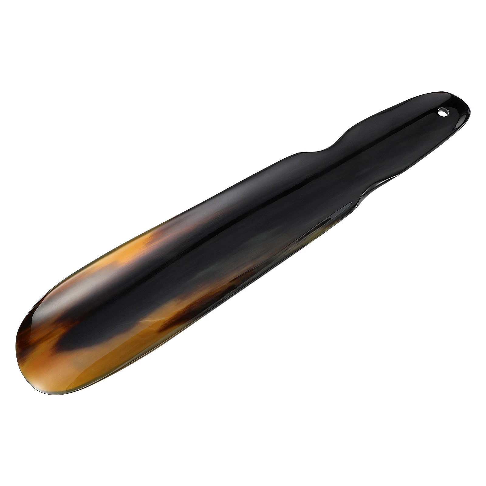 Hangable Yak Horn Convenient Shoe Horn Shoe Lifter Handle Shoehorn for Seniors Pregnant Women Kids 1pc