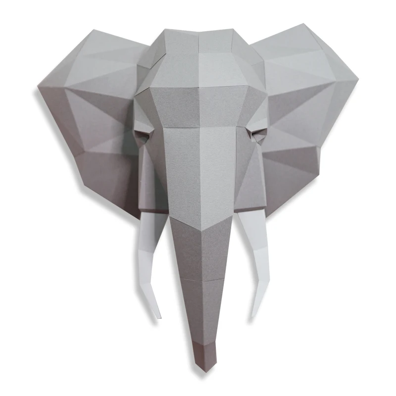 Creativity Elephant Animal 3D Paper Model Paper Jigsaw Puzzle for Wall Decor