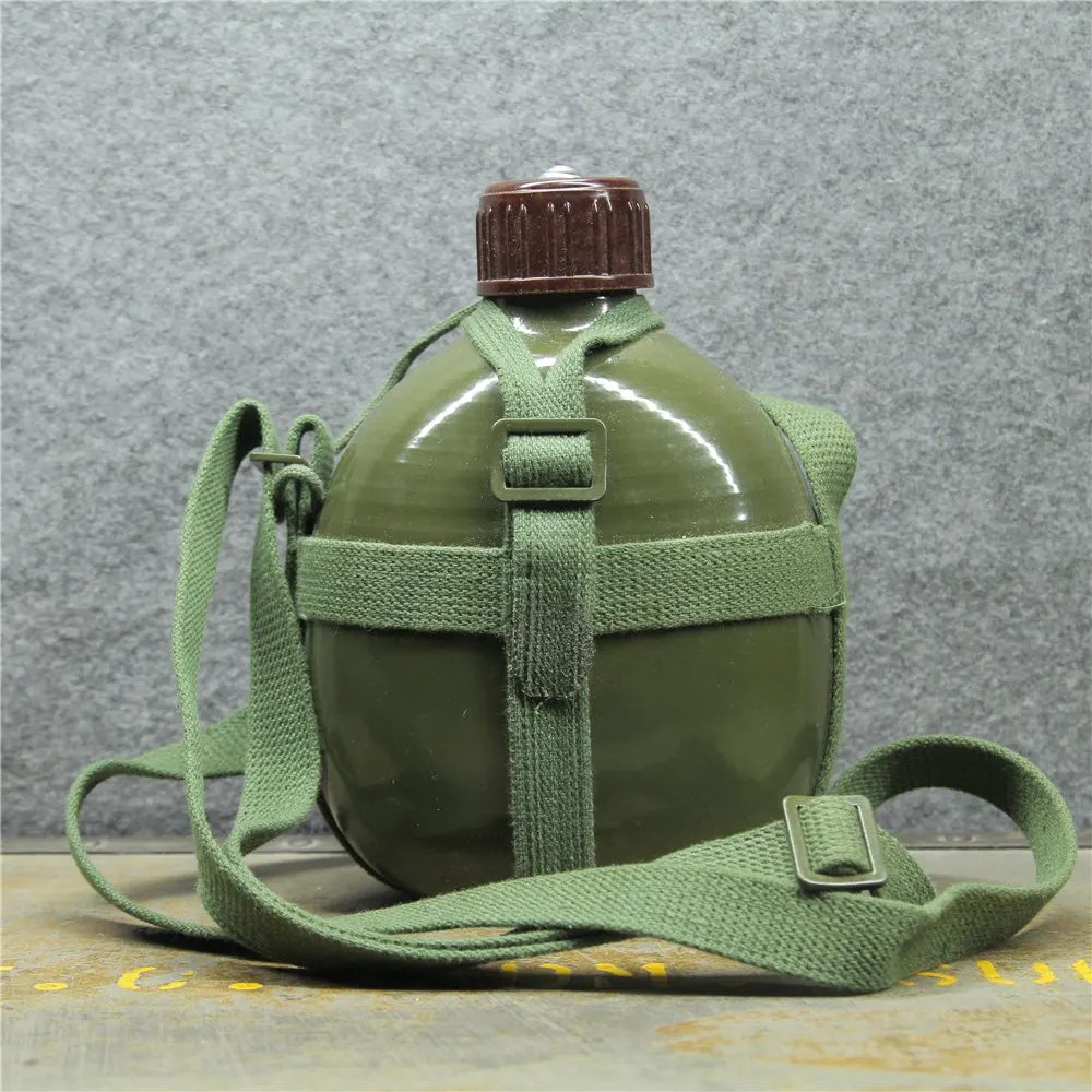 Original Chinese Chicom Military Surplus PLA Army Type 87 Water Bottle Canteen Water Bottle 1L Tactical Field Army Equipment