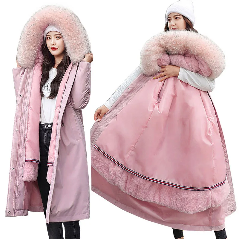 Woman Winter Parkas Long Warm 2021 Thick Coat Streetwear Clothes