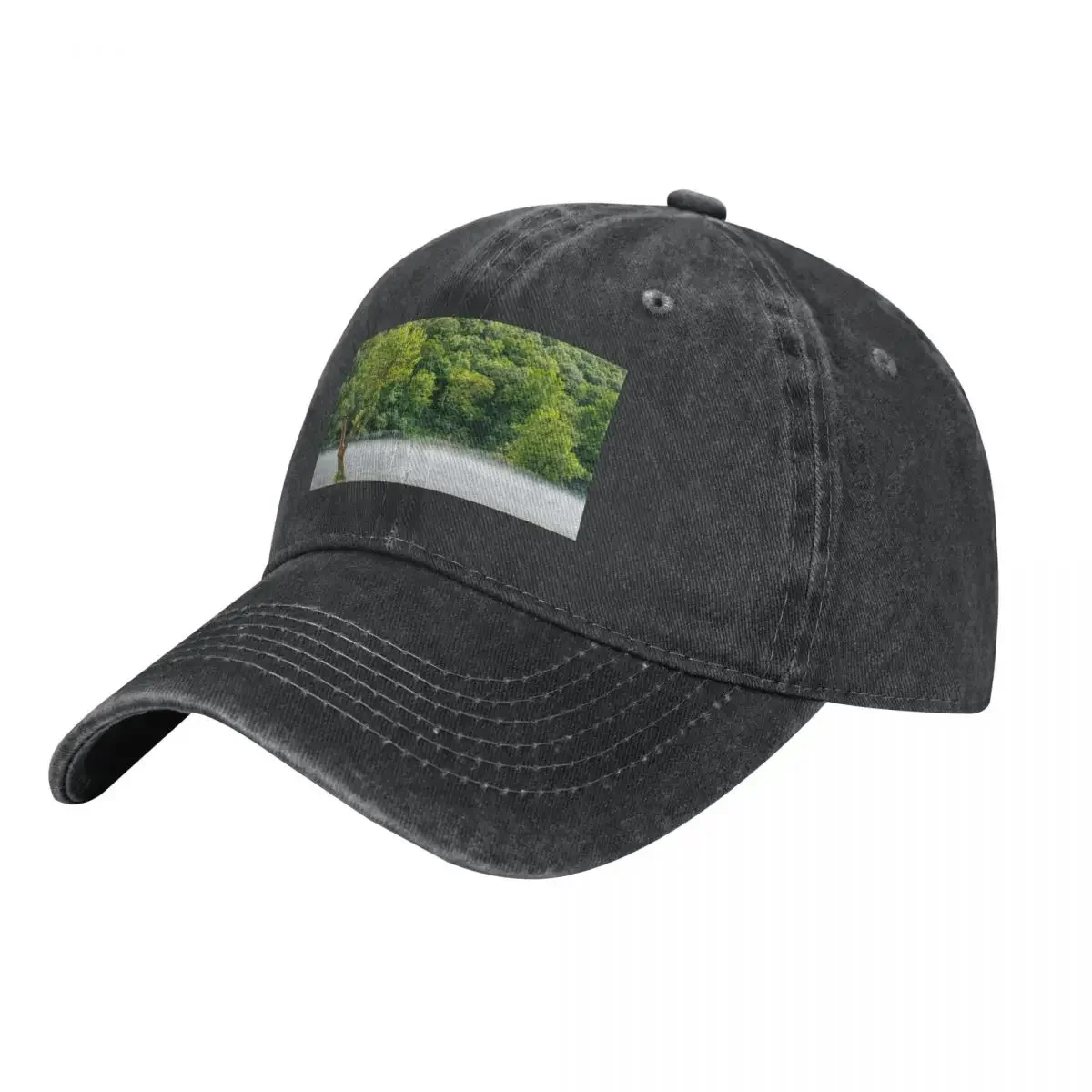 

Steamy Fog Tree Lake Taneycomo Cowboy Hat Rave Hip Hop Men's Women's