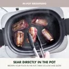 Programmable 6QT Electric Slow Cooker, Dishwasher Safe Lid & Removable Crock, Steam Basket, Roast, Clay 6